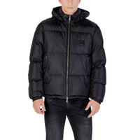 Black Polyamide Full-Length Jacket