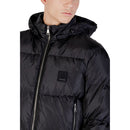 Black Polyamide Full-Length Jacket