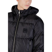 Black Polyamide Full-Length Jacket
