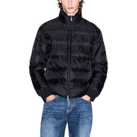 Black Polyamide Full-Length Jacket