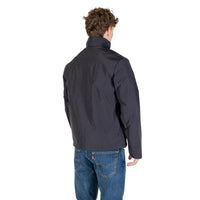 Blue Polyester Shell Jacket