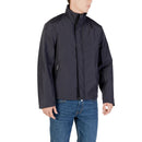 Blue Polyester Shell Jacket