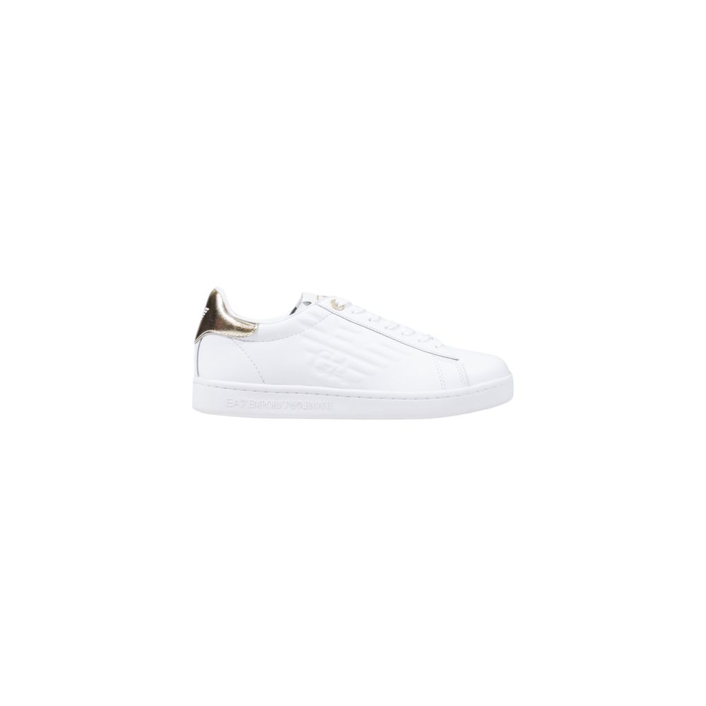 White Leather Low Top Sneakers