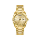 Gold Stainless Steel Dress Watch