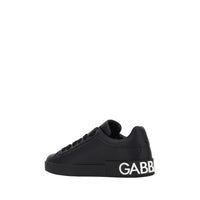 Black Calf Leather Bos Taurus Sneakers