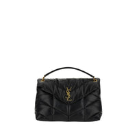 Black Lamb Leather Shoulder Bag