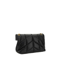 Black Lamb Leather Shoulder Bag