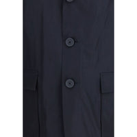 Blue Polyester Coat