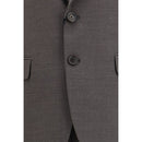 Gray Fleece Wool Two-Piece Suit