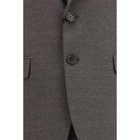 Gray Fleece Wool Two-Piece Suit