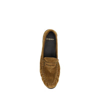 Brown Calf Leather Bos Taurus Slip-On Loafers