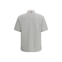 Gray Cotton Polo Shirt