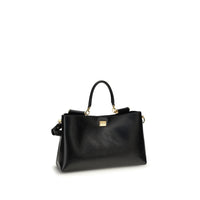 Black Calf Leather Bos Taurus Handbag