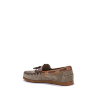 Brown Crust Leather Slip-On Loafers