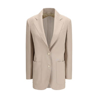 Beige Wool Blazer