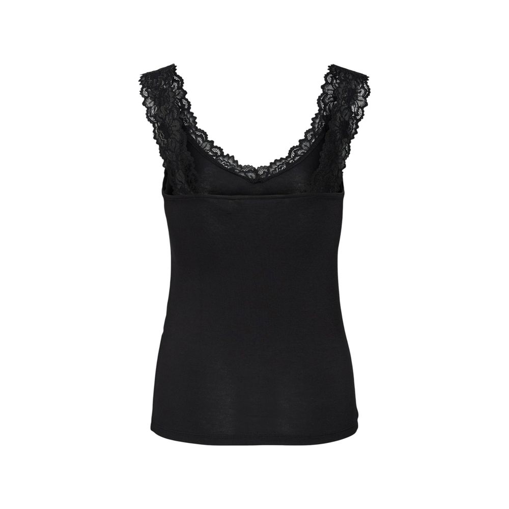 Black Viscose Tank Tops