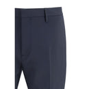 Blue Fleece Wool Two-Piece Suit