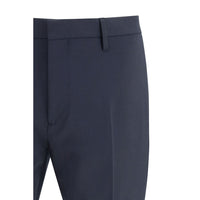 Blue Fleece Wool Two-Piece Suit