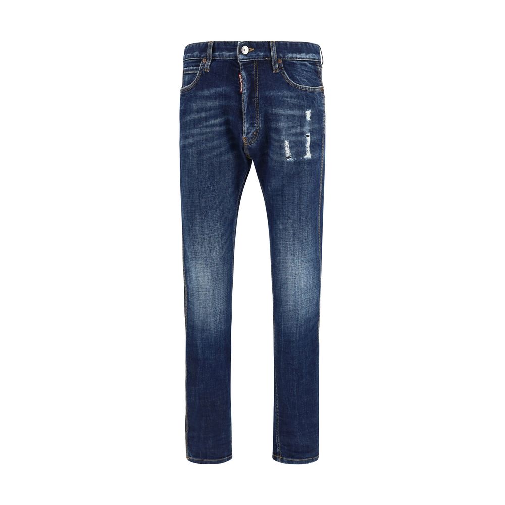 Blue Cotton Jeans Denim