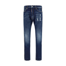Blue Cotton Jeans Denim