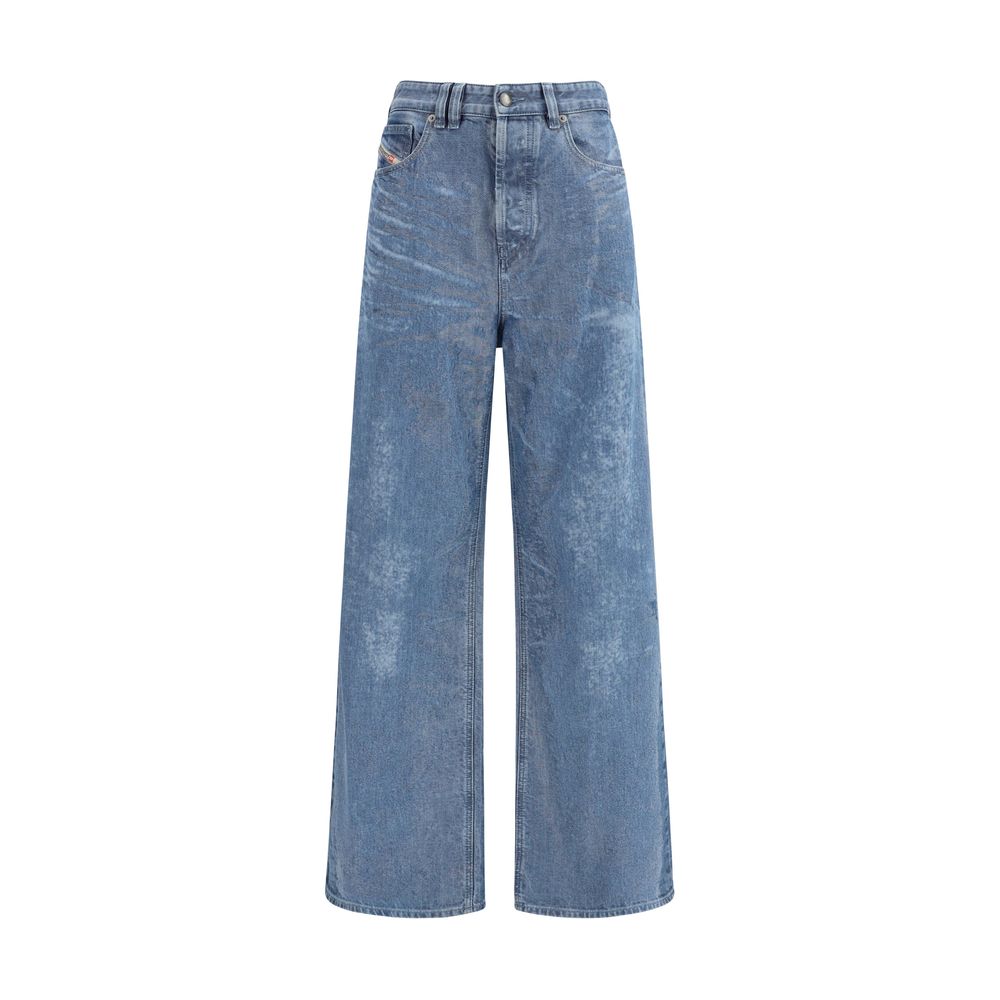 Blue Cotton Relaxed Fit Jeans