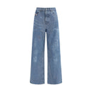 Blue Cotton Relaxed Fit Jeans