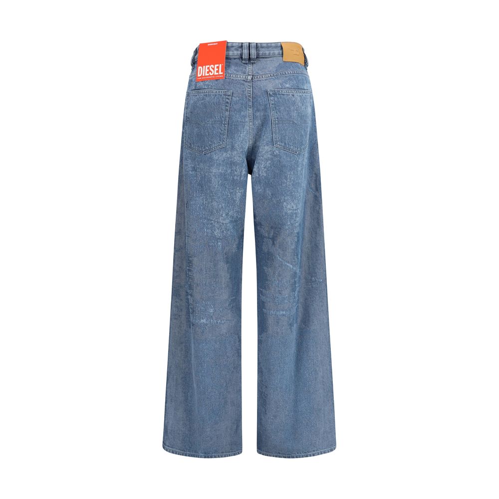 Blue Cotton Relaxed Fit Jeans