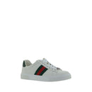 White Calf Leather Bos Taurus Low Top Sneakers