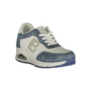 Blue Polyester Women Sneaker