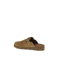 Beige Calf Leather Bos Taurus Mules