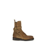 Brown Calf Leather Bos Taurus Lace-Up Boots