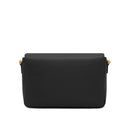 Black Bovine Leather Crossbody Bag