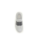 White Calf Leather Bos Taurus Low Top Sneakers