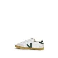 White Calf Leather Bos Taurus Low Top Sneakers