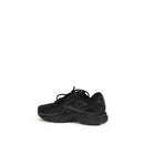 Black Polyethylene Athletic Sneakers