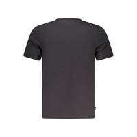 Black Cotton Men T-Shirt