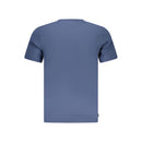 Blue Cotton Men T-Shirt
