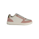 White Polyurethane Women Sneaker