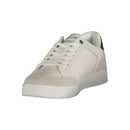 White Polyurethane Men Sneaker