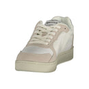 White Polyurethane Women Sneaker