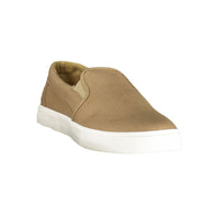 Beige Polyester Men Sneaker