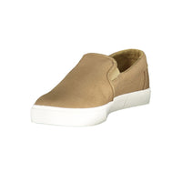 Beige Polyester Men Sneaker