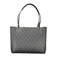 Black Polyethylene Women Handbag