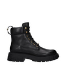 Black Leather Ankle Boots
