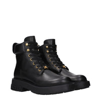 Black Leather Ankle Boots