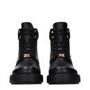 Black Leather Ankle Boots