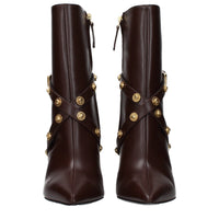 Brown Leather Ankle Boots