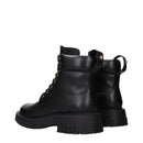 Black Leather Ankle Boots