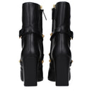 Black Leather Ankle Boots