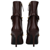 Brown Leather Ankle Boots